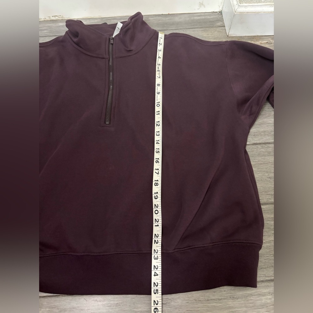 Fabletics Deep Plum Half-Zip Pullover Sweatshirt … - image 12